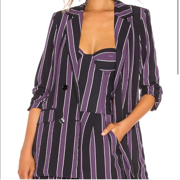 LPA Jackets & Blazers - NWT LPA Stripe Boxy Blazer
